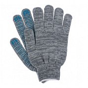 Перчатки "Графит"&nbsp;&nbsp;х/б ПВХ точка 5-ти нитка